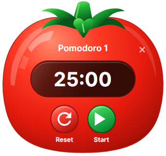 Compact Timer Pomodoro skin